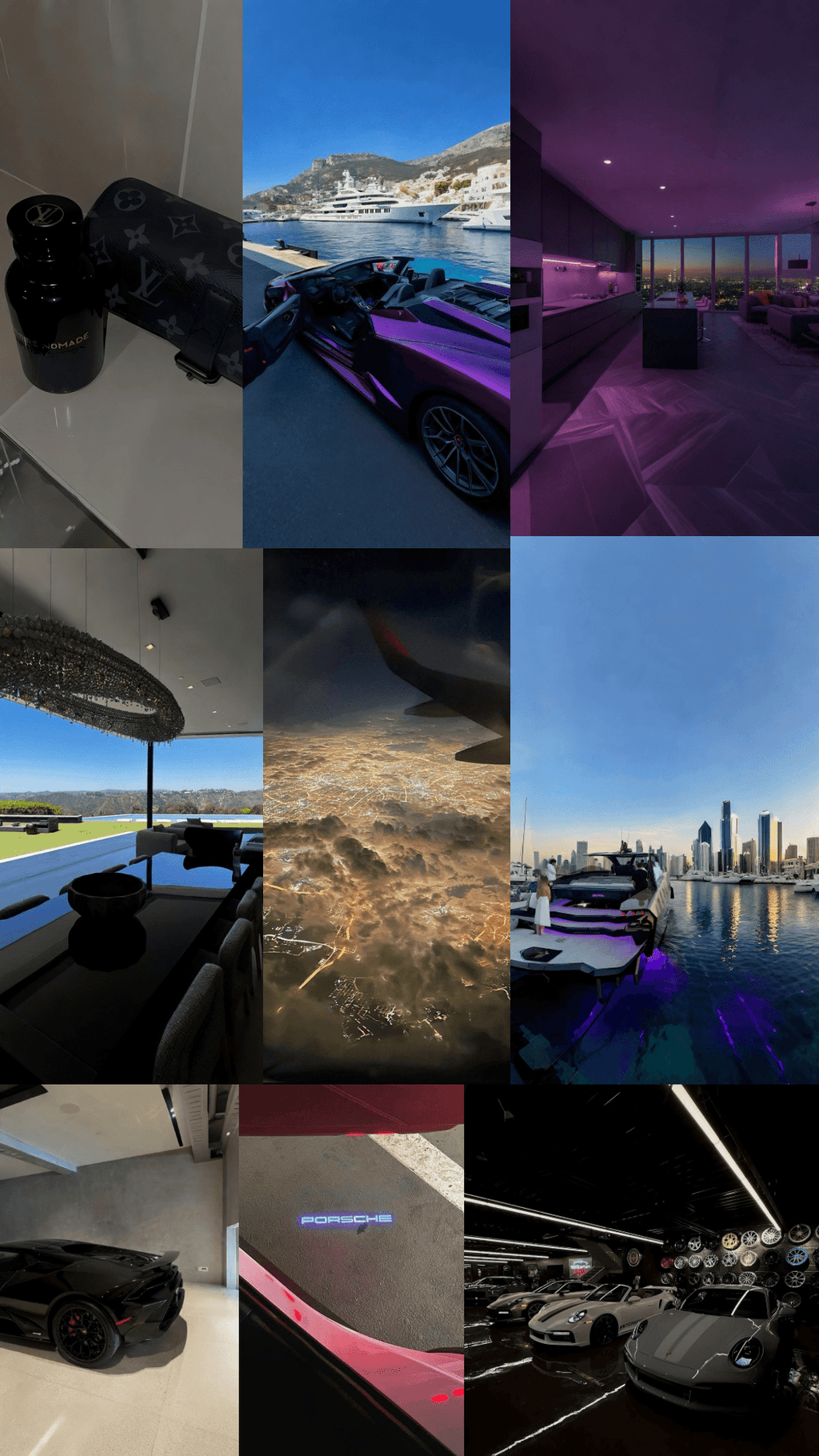 Luxury Lifestyle Photos showcasing sleek cars, elegant interiors, and vibrant cityscapes in high-resolution imagery.